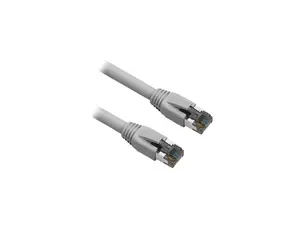 Nippon Labs Cat8 RJ45 0.5FT Ethernet Patch Internet Network LAN Cable, Indoor/Outdoor, 24AWG, Shielded Latest 40Gbps 2000Mhz, Weatherproof S/FTP for Router, PS4, PS5, Xbox, PoE, Switch, Modem (Gray)