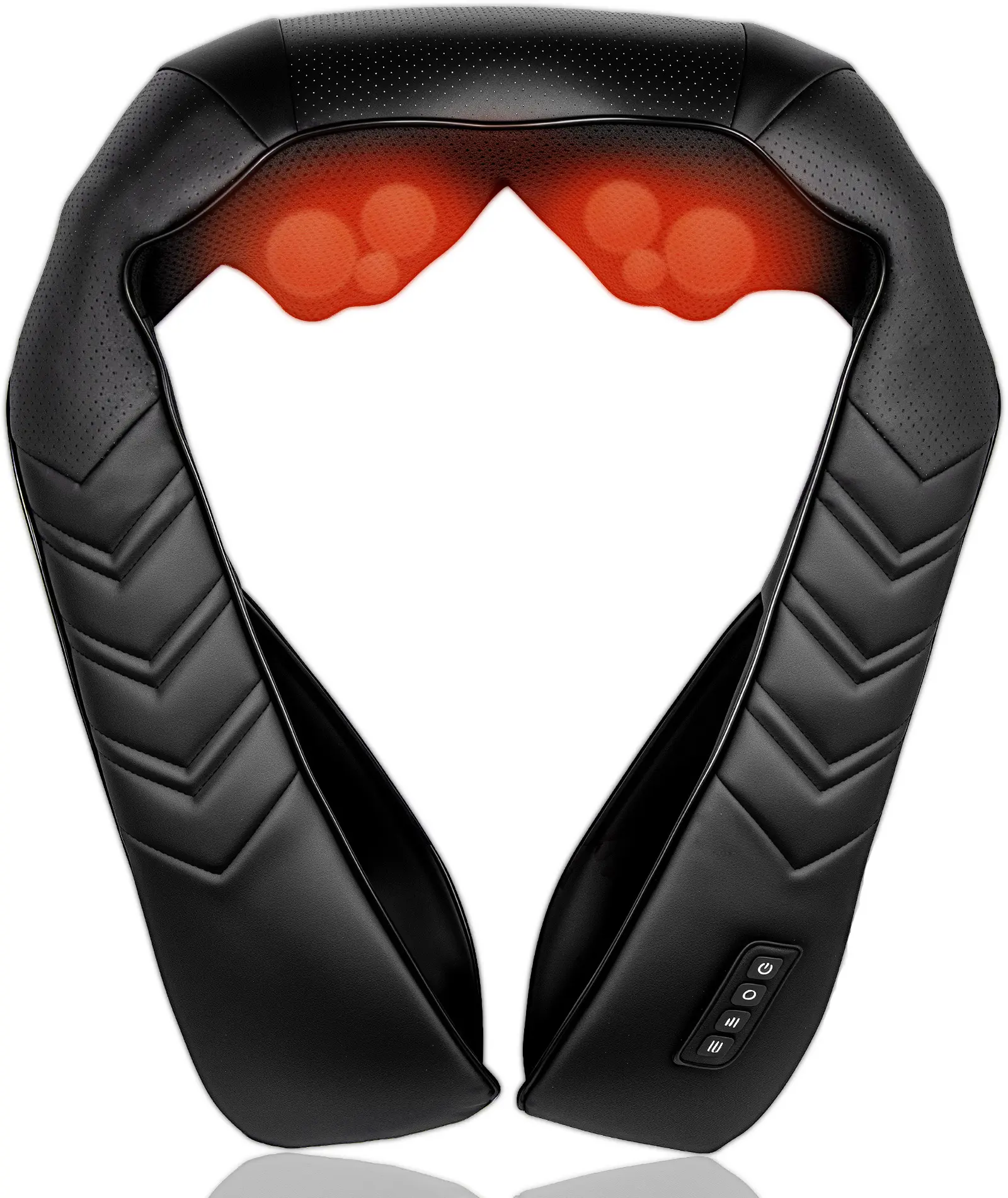 MASGRE heated neck massager with 8 massage nodes, shoulder massager with heating function, massager, shiatsu back, shoulder and massager, for trapezius, legs and full body