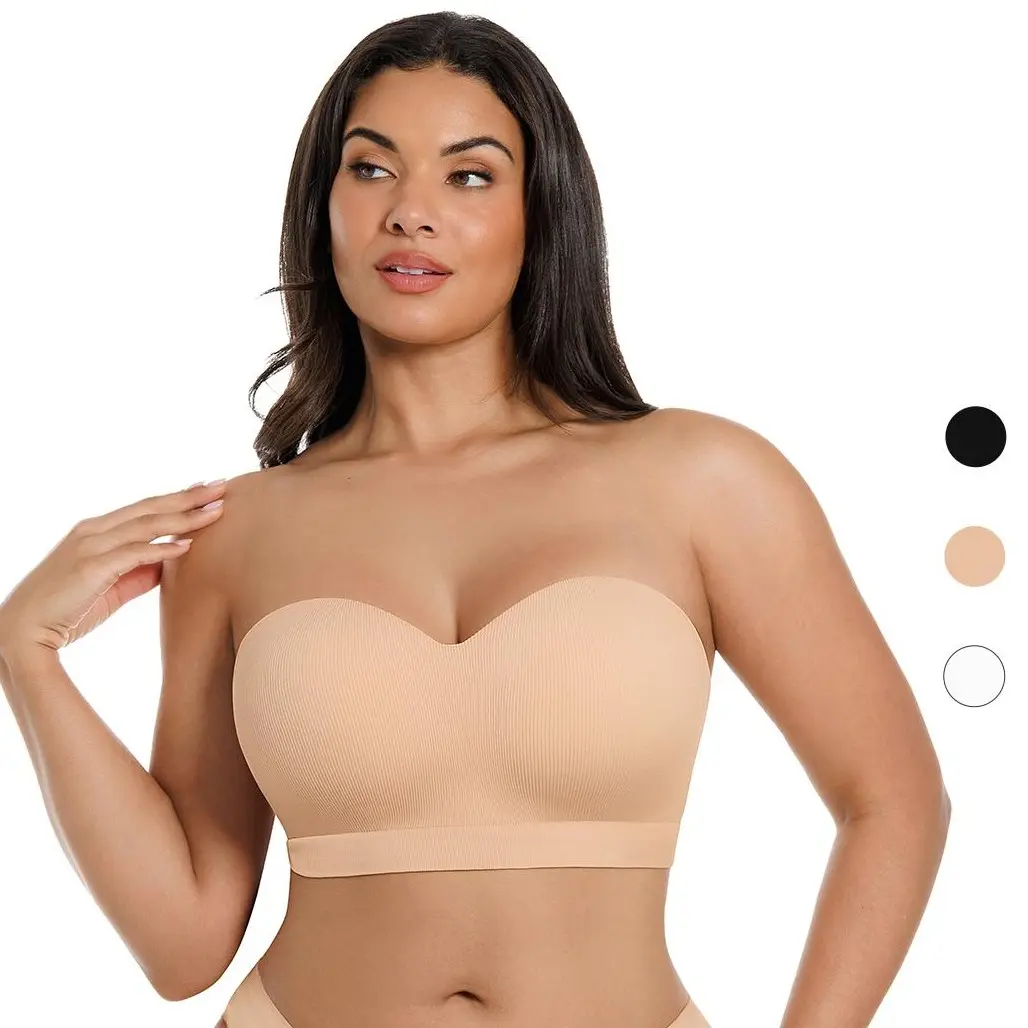 SHAPELLX Bare Essentials AirSlim VersaFit Seamless Strapless Non-slip Wire-free Versatile Bra Back to School