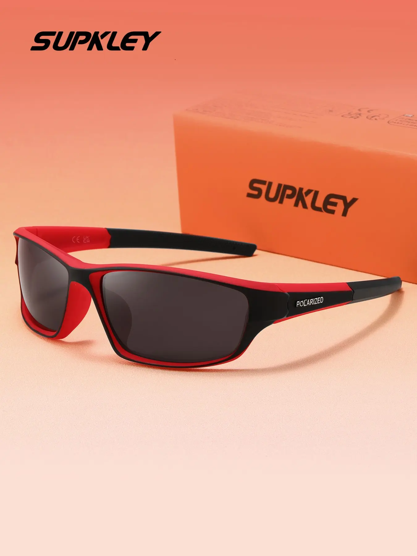 SUPKLEY Trendy Sports Sunglasses, Personalized Design, Comfortable Wearing, Sun Protection Tool For Outdoor Cycling And Driving, Summer Vacation Photography, Fashionable Styling