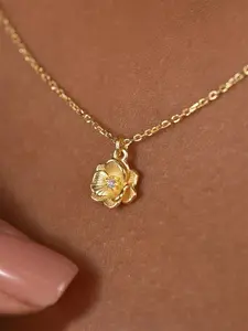 1 PC Glamorous Cubic Zirconia Necklace Pendant For Women For Valentine's Day Gift Wedding Engagement Anniversary Party Jewelry