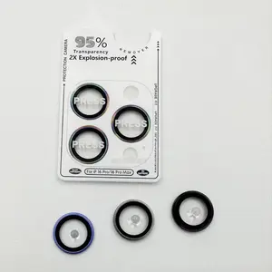 2-3Pcs 8K HD Metal Ring Camera Lens Protectors Glass For IPhone 17 16 15 14 Pro Max Lens Protective Films