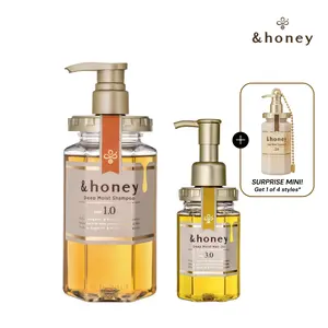 &honey Deep Moist Bundle Shampoo + Hair Oil + Free keychain *Limited time* Honey Hydration Set for Dry & Frizzy Hair
