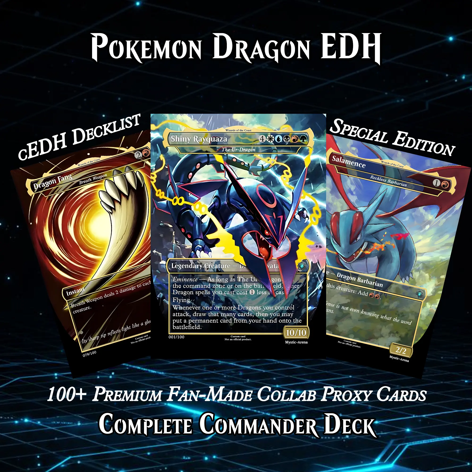 POKMON ANIME MTG PROXY COMMANDER DECK v1  PREMIUM COLLECTOR SET - TikTok  Shop