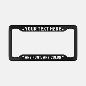 Custom License Plate Frame: Personalized Car Decor