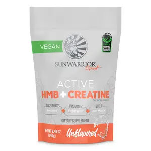 Sunwarrior Active HMB + Creatine 30srv HMB (β-Hydroxy β-Methylbutyrate) and Creatine for Enhanced Muscle Health and Performance Support - Healthcare