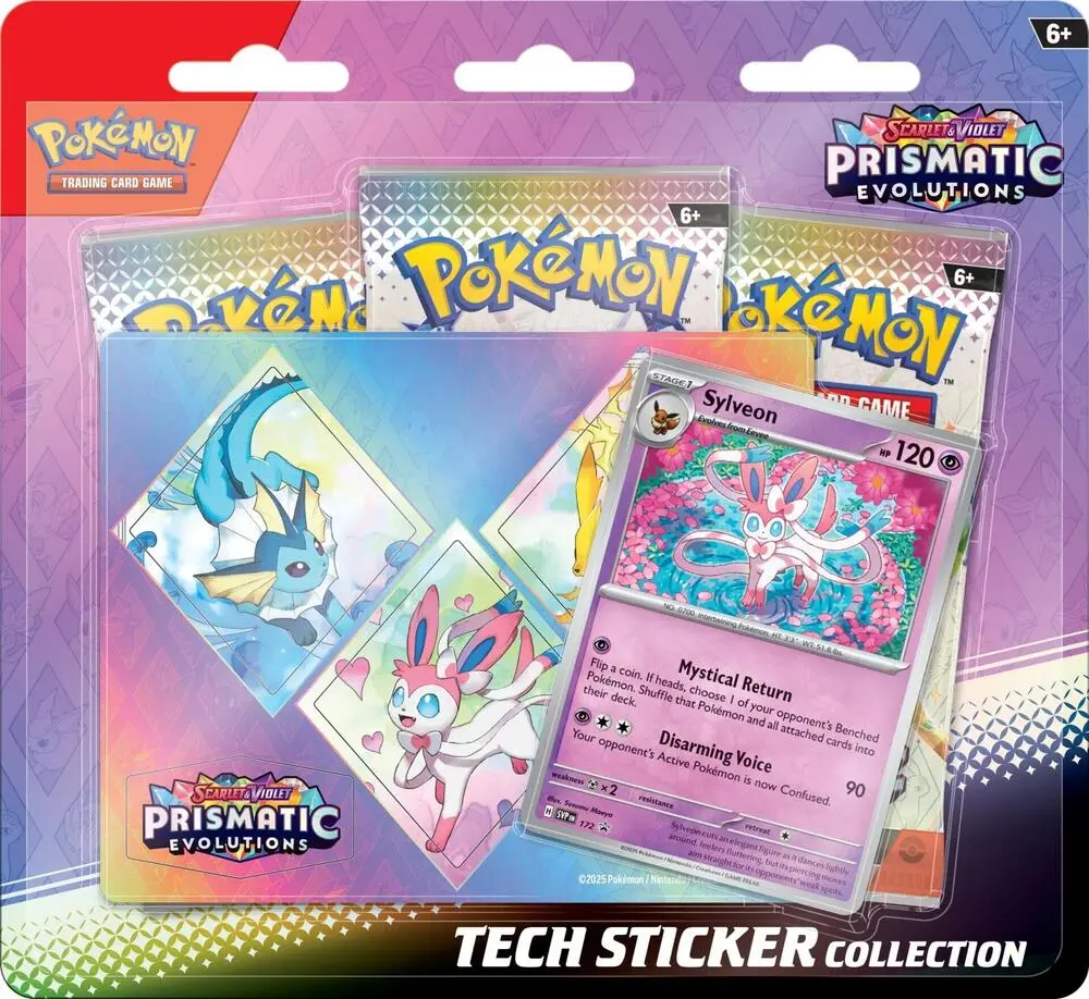 Pokemon Prismatic Evolutions Tech Sticker Collection [Sylveon]