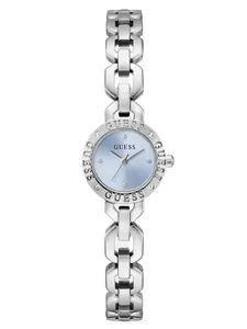 GUESS Female Crystal Recycled Steel analogue watch 22 mm