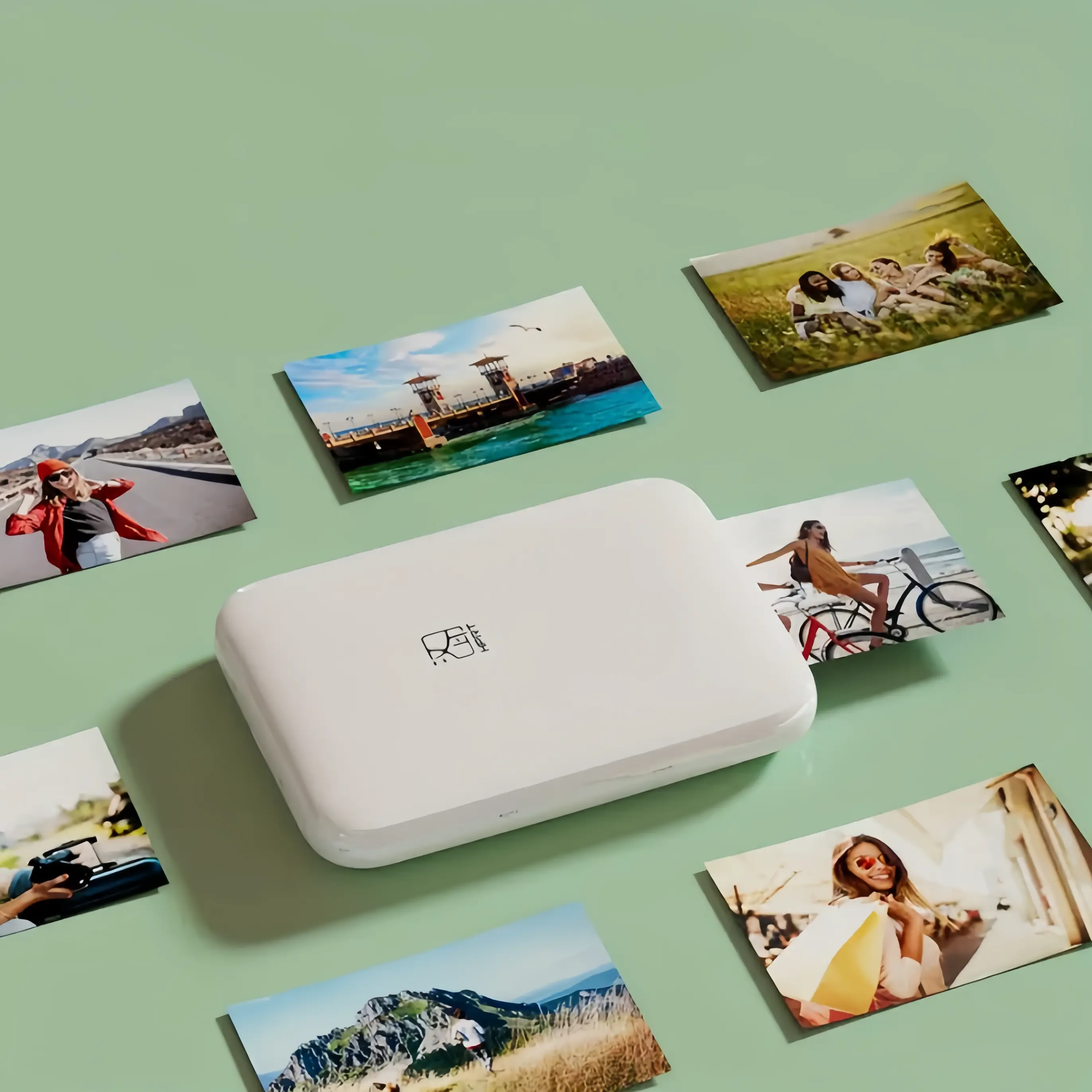 HPRT Portable Mini Color Wireless Inkless Printer - Android & Multi-Device Portable Printer with Rechargeable Battery, Full Editing Suite, Direct Mobile Printing, HD Color Restoration, Compact Office Tool, Portable Printers, Photo Sticker Printer