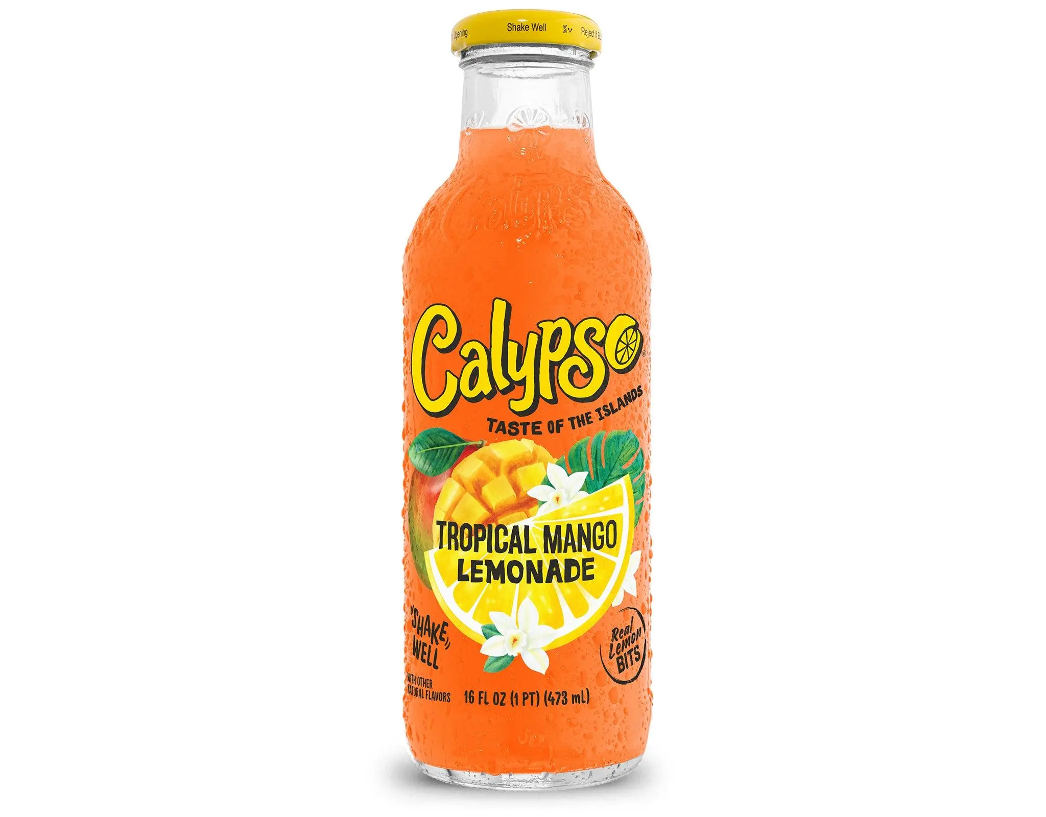 Calypso Lemonade, Tropical Mango, 16oz (Pack of 12)