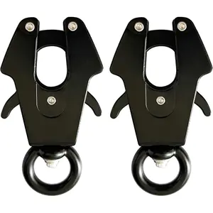 2 Pcs Small Frog Clip Quick Release Dog Chain Buckle Heavy Duty Frog Clip Dog Leash Buckle for Linking Pet Collar
