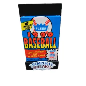 Single pack. 1990 Fleer baseball. 10th anniversary edition. 15 cards & 1 sticker per pack.