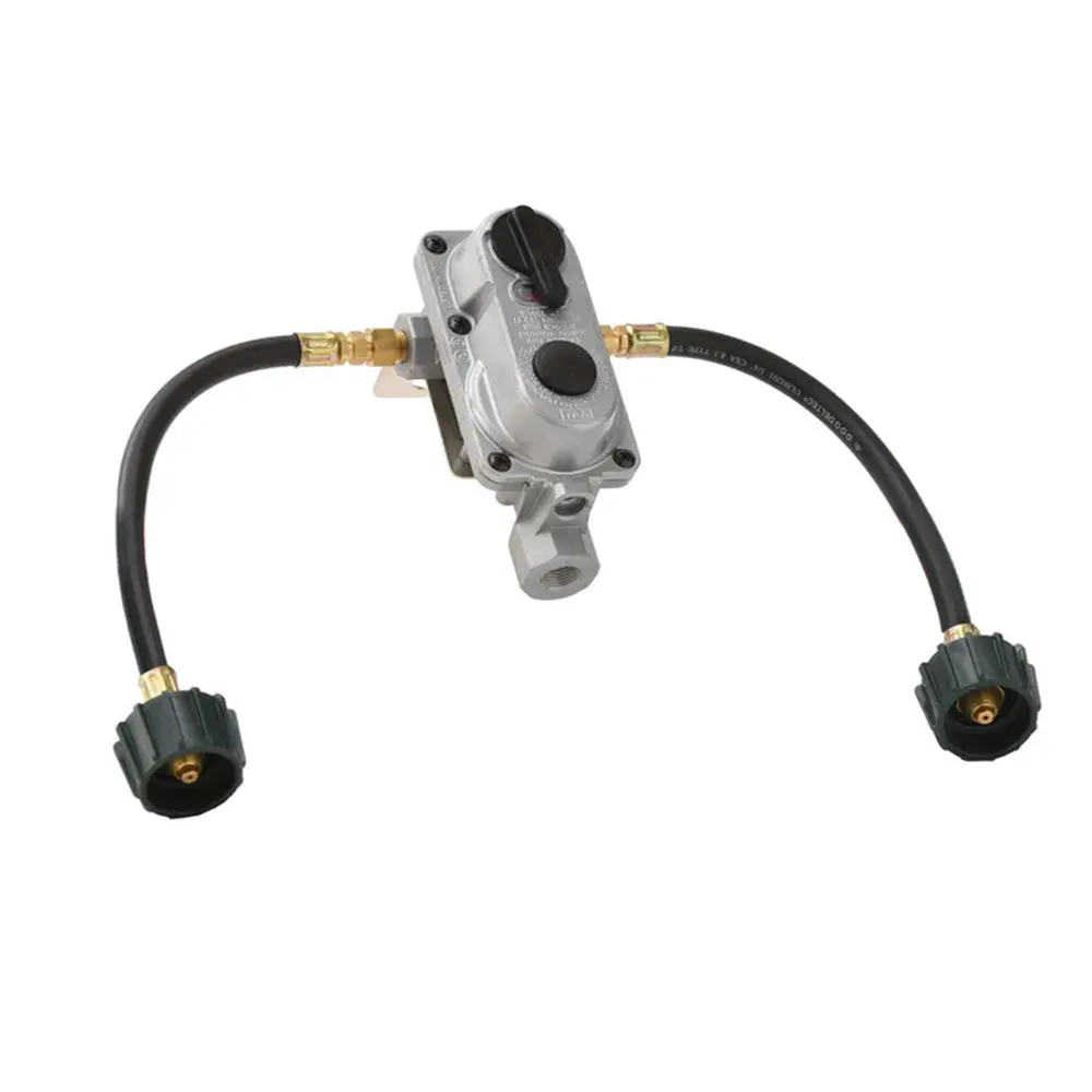 2 Stage Auto Propane Gas Regulator w/ 2 - 12" Pigtails