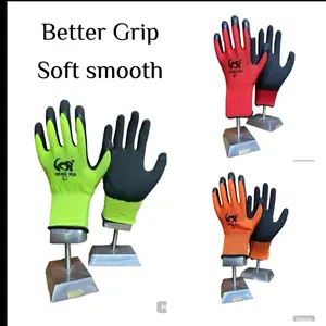 8 pairs Better Grip Soft and Smooth Work Gloves, Vibrant, Multi-Size
