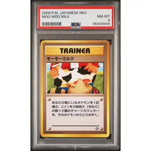 Moo-Moo Milk PSA 8 2000 Pokemon Japanese Neo BANNED ART
