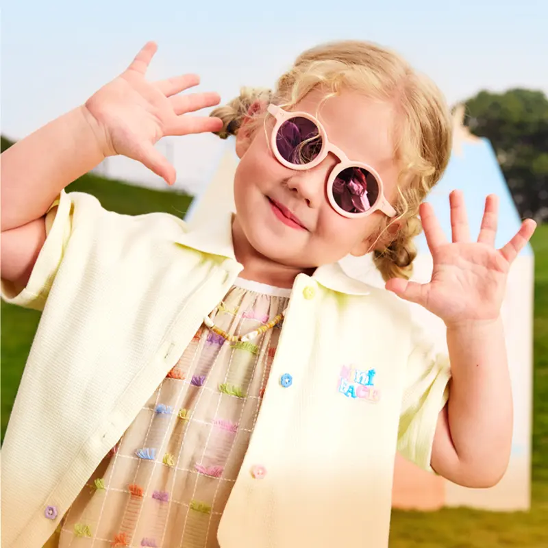 KIGO Baby Sunglasses 0-3 Years, UV400 Polarized Infant Sunglasses, 360° Flexible TPEE Frame, Lightweight Safe Baby Eyewear for Outdoor Activities
