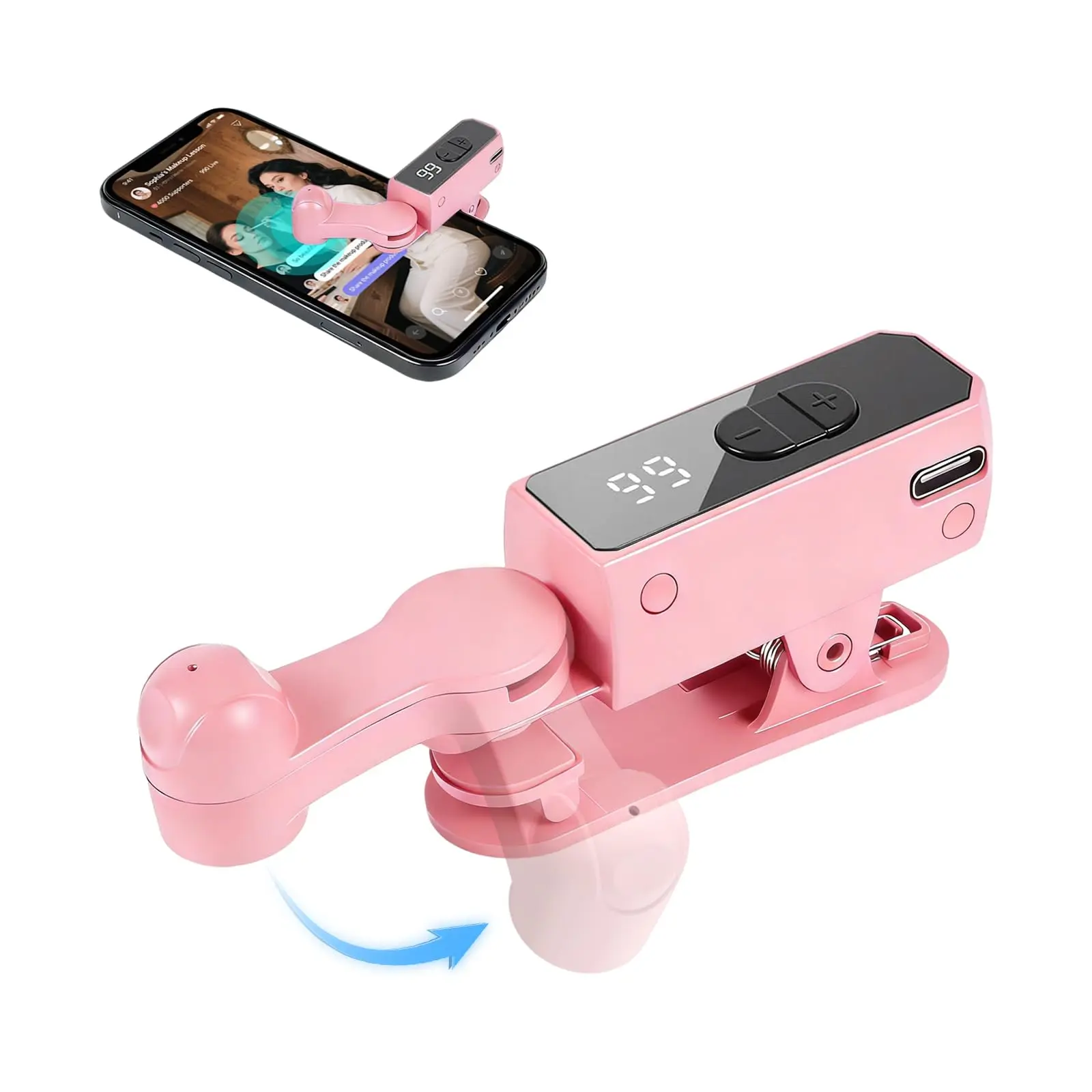 NEW Portable Rechargeable Automatic Clicker with 12-Hour Battery Life, Fast Screen Tap Simulator for Smartphones and Controllers, Adjustable Speed Smart Tapper for Shopping, Rewards, Live Likes and Repetitive Tasks