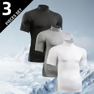 3-Pack Men's Polo Shirts - Soft Breathable Cotton, Comfortable Short Sleeve & Casual Fit, Classic Collared Polo for Work, Golf, Travel & Everyday Wear, Slim Fit, Moisture-Wicking, Stretch Knit - Fitness Running Tops Gym Sweatwear Gym Washed Tee,summerwins