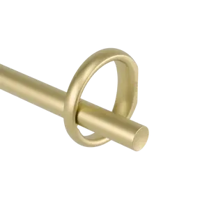 Umbra Ringlet Curtain Rod - Modern Design with an Industrial and Eye-catching Twist | Hidden Mounting Hardware | Adjustable Length Fits Windows 42" to 120" and Supports Curtains up to 22lbs.