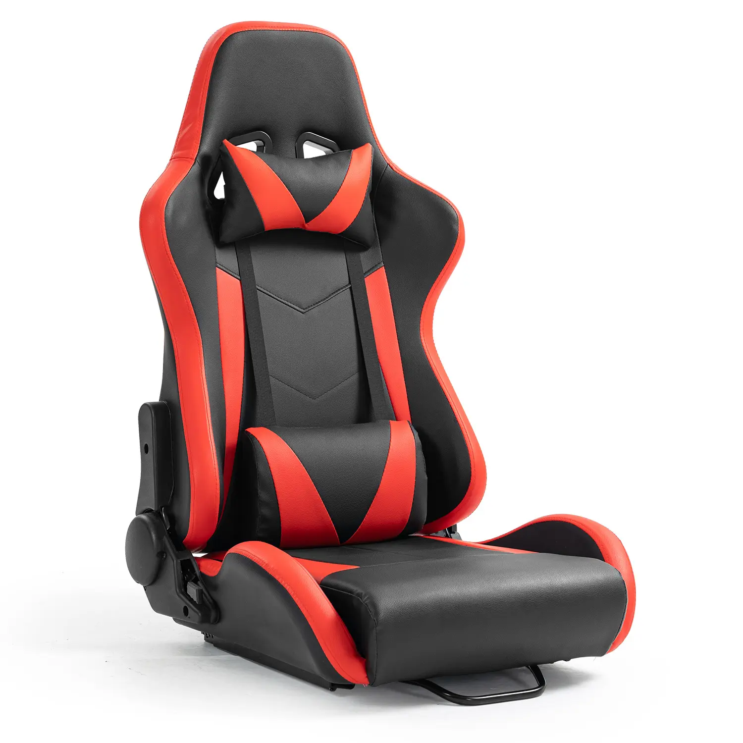 Supllueer Universal Racing Game Chair with Double Slide Rails, 170° Ergonomic Backrest Adjustment, Neck & Waist Pillows, Fits Racing Simulator Cockpit Stand (No Stand Included)