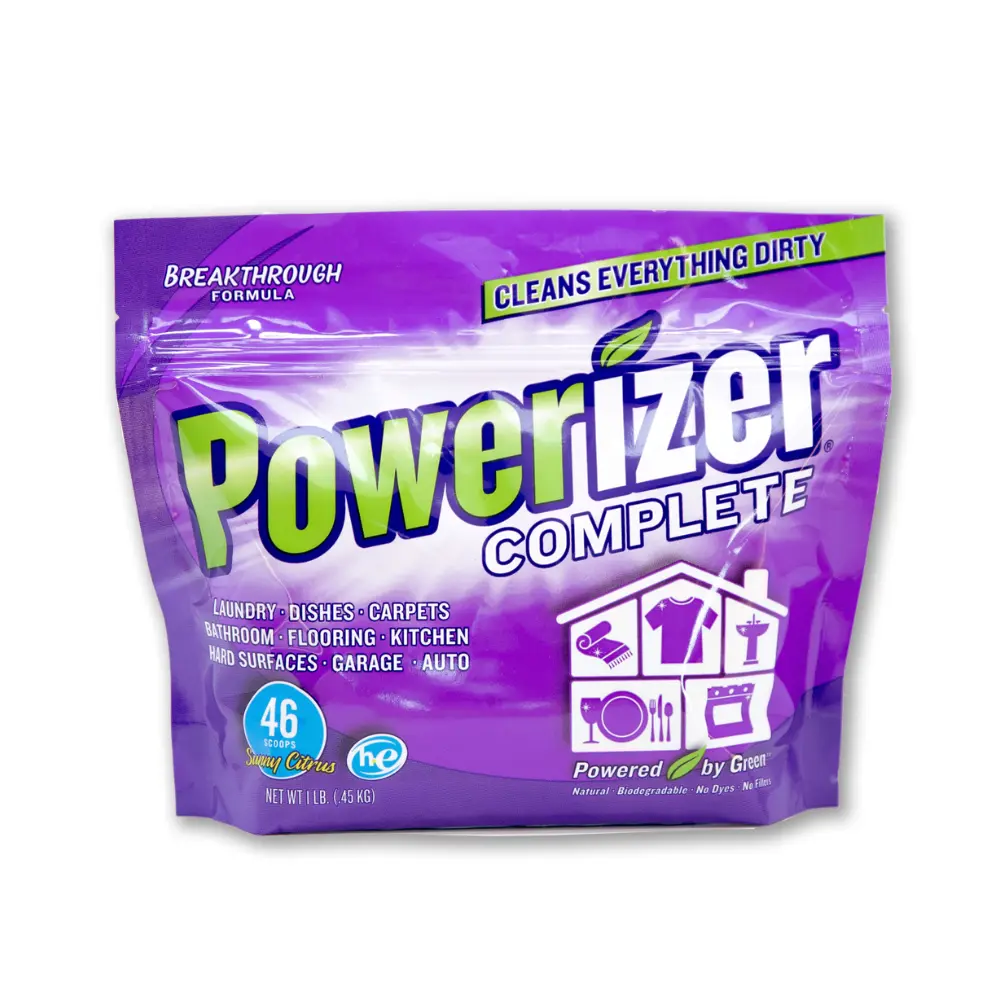 Powerizer Complete Mineral-Based Multi-Purpose Powder Cleaner for Laundry & Home | 1 lb