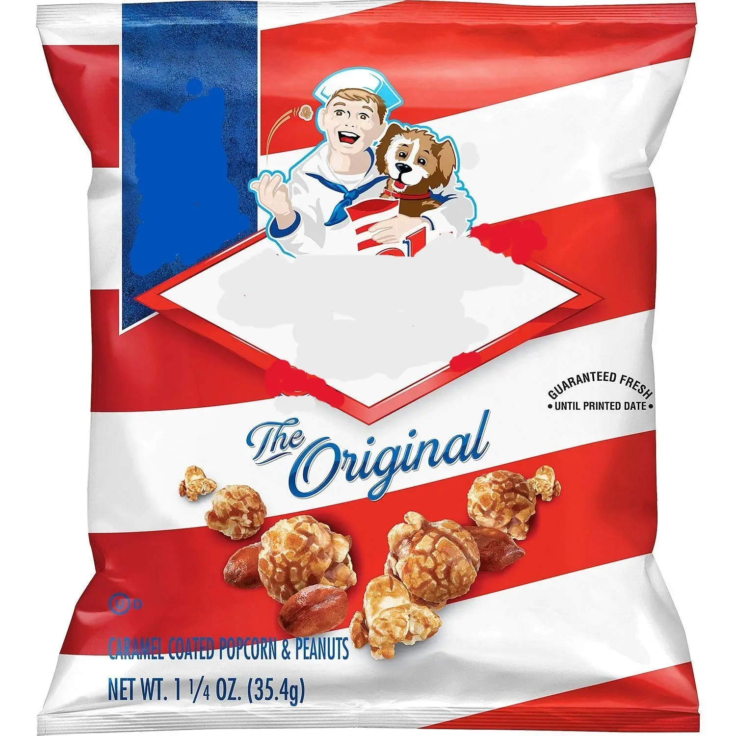 EDVENDING Bulk Caramel Popcorn and Peanut Snack Packs 30 Count 1.25 oz Individually Wrapped Sweet and Salty Popcorn Bags Ideal for School Office or Travel