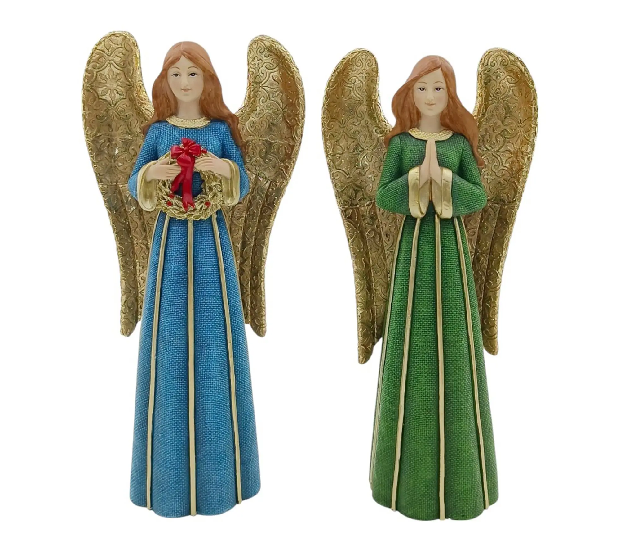 RC Home Decor 13.25" Set of 2 Christmas Angel Figurines RC Home Decor 13.25" Set of 2 Christmas Angel Figurines