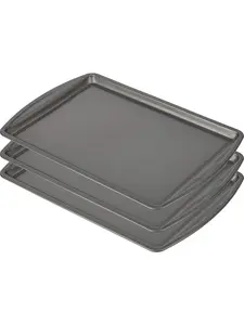 Everyday Nonstick Carbon Steel 13” x 9” Baking Sheet Set, 3 Pack – Standard-Sized Carbon Steel Cooking Pans, Bakeware Set, Cookie Sheets for Baking, Oven Pan Set