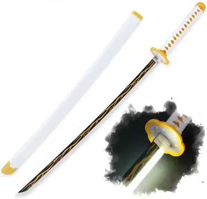 Light Up Demon Slayer Zenitsu Sword - 40 inches Plastic Anime Cosplay Prop