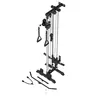 MIKOLO Wall Mount Cable Crossover Machine with Dual Pulley, 18-Level Adjustable Home Gym Trainer Lat Pulldown System Strength Training Accessory Arm Exerciser Arm Exerciser