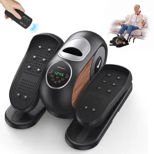 MERACH Under Desk Elliptical Machine Ellipse Leg Exerciser for Seniors 12 Adjustable Speed Quiet & Portable Seated Pedal Remote Control & Non-Slip Pad