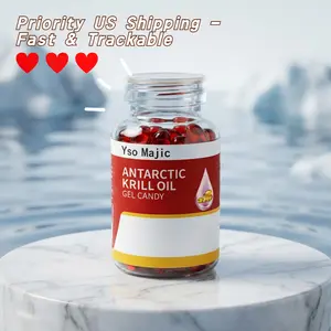Antarctic Ruby Glow Skin Oil Capsules - Ultra-Repairing Astaxanthin & Omega-3 Serum for Dry/Aging Skin (60pcs)