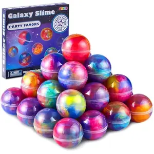 Slime Party Favors, 36 Pack Galaxy Slime Ball- Stretchy, Non-Sticky, Mess-Free, Stress Relief, and Safe - Toys for Girls and Boys - Easter, Classroom Reward, Party Supplies, Valentines