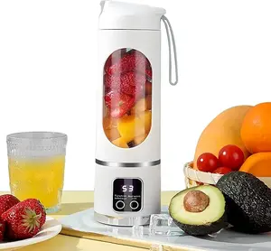 Portable USB Rechargeable Blender - Compact Personal Smoothie Maker, Juicer for Kitchen, Travel & Home, Diet-Friendly Shaker Cup，Gift for Mom