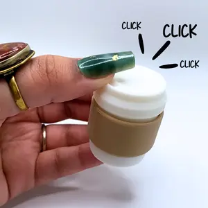 Latte Coffee Clicker Fidget Toy - 3D Printed Fidget Toy for Stress Relief with Unique Design and Fun Features