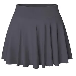 Women's pleated tennis skater skirt with pocket shorts Flowing Golf Sports skirt Sports mini skirt
