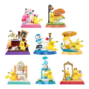 Pokémon Pikachu & Friends Blind Box Figure, Kawaii Mystery Collectible Toy for Desk Decor, Room Decor, Party Favor, Anime Gift