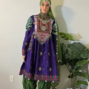 Rovelle Afghan Traditional Handwork Suit 3PC Set with Intricate Embroidery and Vibrant Colors