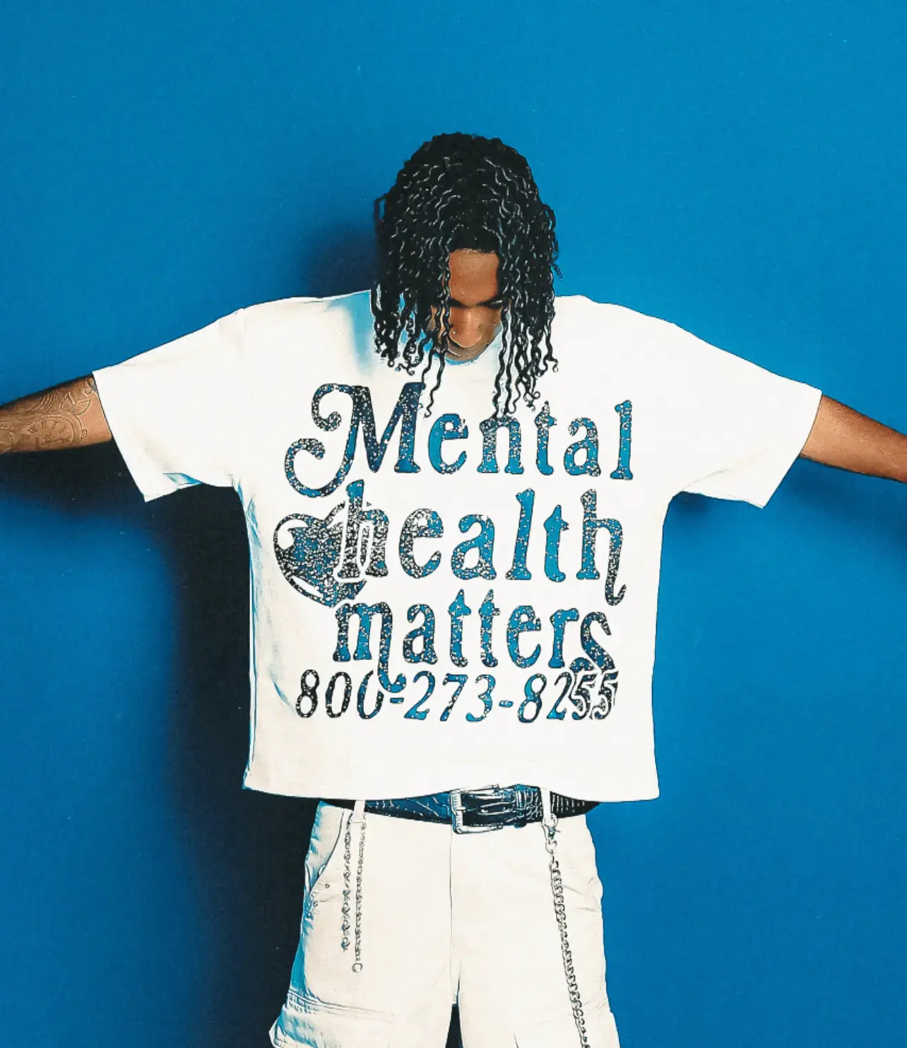 Mental Health Matters Tee - White Casual T Shirt Casual Fashion Tee