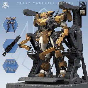 High-End 1/100 Scale Mecha Assembly Model, Fully Articulated Figure with Complete Internal Structure, 25.5cm Sci-Fi Robot Collectible