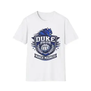 Duke 2026 March Madness Basketball T-Shirt Blue Mascot Tee