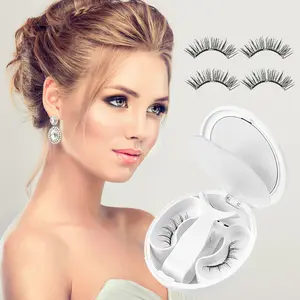 Magnetic Eyelash Kit with Applicator Waterproof Reusable Eyelashes No Glue Needed Easy Application for Beginners Natural Fit Flexible Soft Material