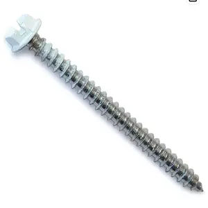 Mobile Home Parts Direct 1" #8 Hex Head Screws White (50 Pack)