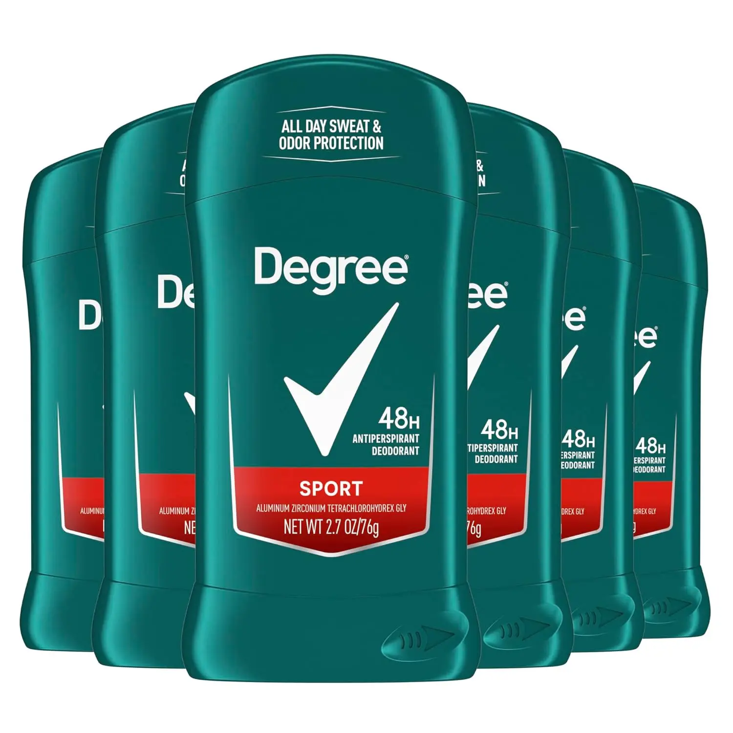 Degree Men Original Protection Antiperspirant Deodorant, Sport, 2.7 Oz Pack of 6 Unilever