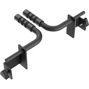 Dip Handles for Power and Squat Racks. Dip Stand Compatible with 2x2, 2x3, and 3x3 Racks. Dip Bars for Tricep Dips, Bodyweight , and Upper  Workouts
