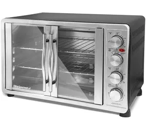 Elite Gourmet Double Door Oven with Rotisserieand Convection