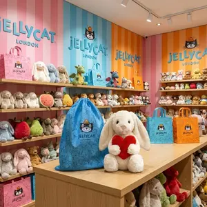 Genuine Jellycat Bunny Holding Heart – Ultra Soft Plush, Perfect Valentine & Love Gift