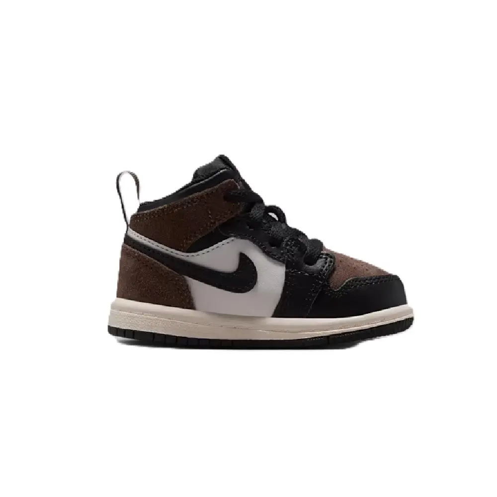 Toddler's Jordan 1 Mid Black/Phantom-Palomino (DQ8425 007)