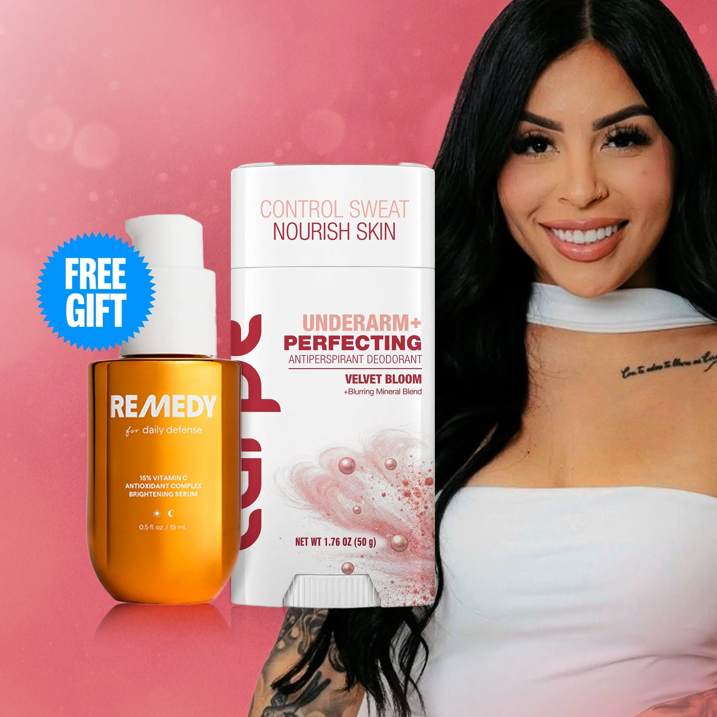 EXCLUSIVE Carpe Instant Perfecting Underarm+ Antiperspirant Deodorant - with Free Remedy Vitamin C Serum