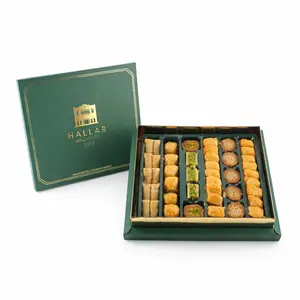 Mixed Baklava Box – 600g Large Assorted Pieces Stuffed with Pistachios & Cashew Nuts – Premium Middle Eastern Pastry Dessert Gift